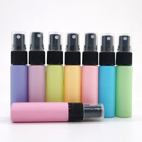 round colorful glass mist spray bottle