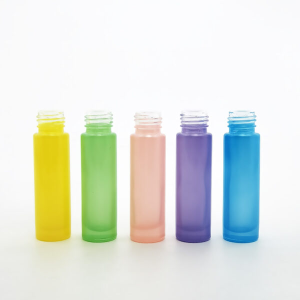 colorful 10ml glass roll on bottle