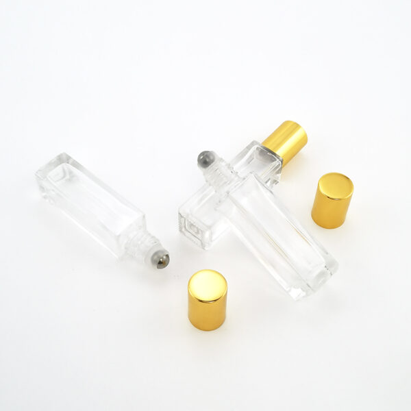 square 8ml glass roll on bottle